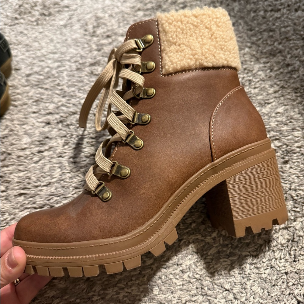 Soda Lace-Up Ankle Boots